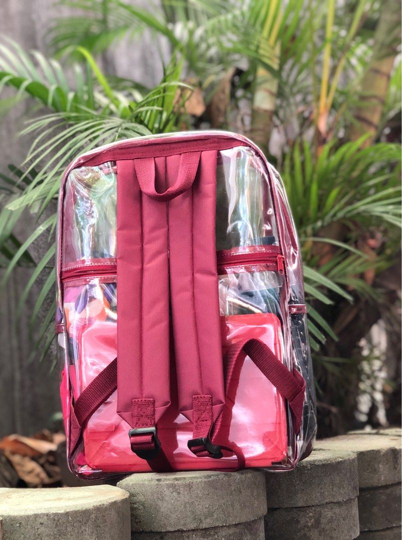 Transparent Anti theft Backpack (Category: Backpacks) located in Quezon City. Submitted by psc2nd (Listing ID 1319363900, Image 3). Description: used Heavy duty plastic. With Anti theft pocket sure buyer only. Pls check with seller what color is available. Dimensions on one of the photos. Message buyer for delivery/ pickup options.
