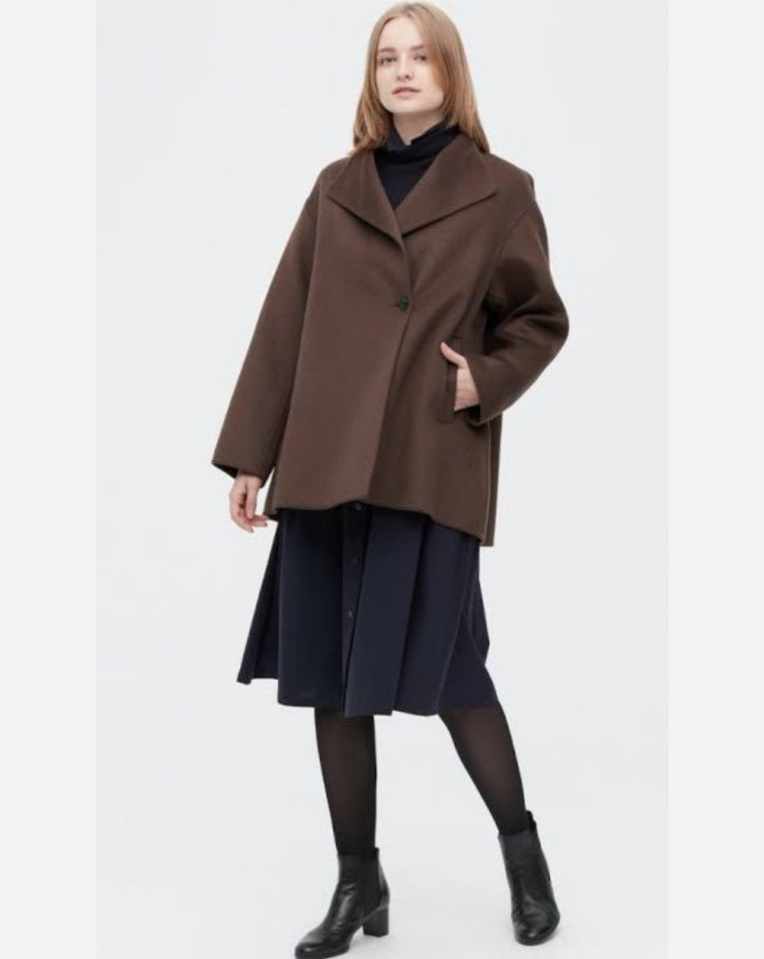Uniqlo wool Winter Coat wanita 046