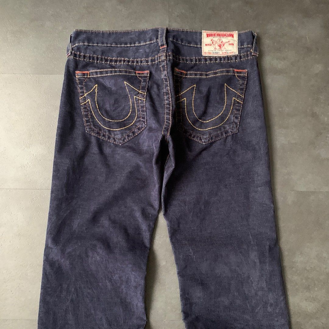 Vintage 2000s True Religion Bobby Corduroy Pants (Category: Jeans) located in Cabuyao City. Submitted by hesovint. (Listing ID 1319479571, Image 2). Description: IG: heso.vint Flaw: signs of use Fits: waist: 36-38" length: 42" thigh: 12" leg: 10" +sf .