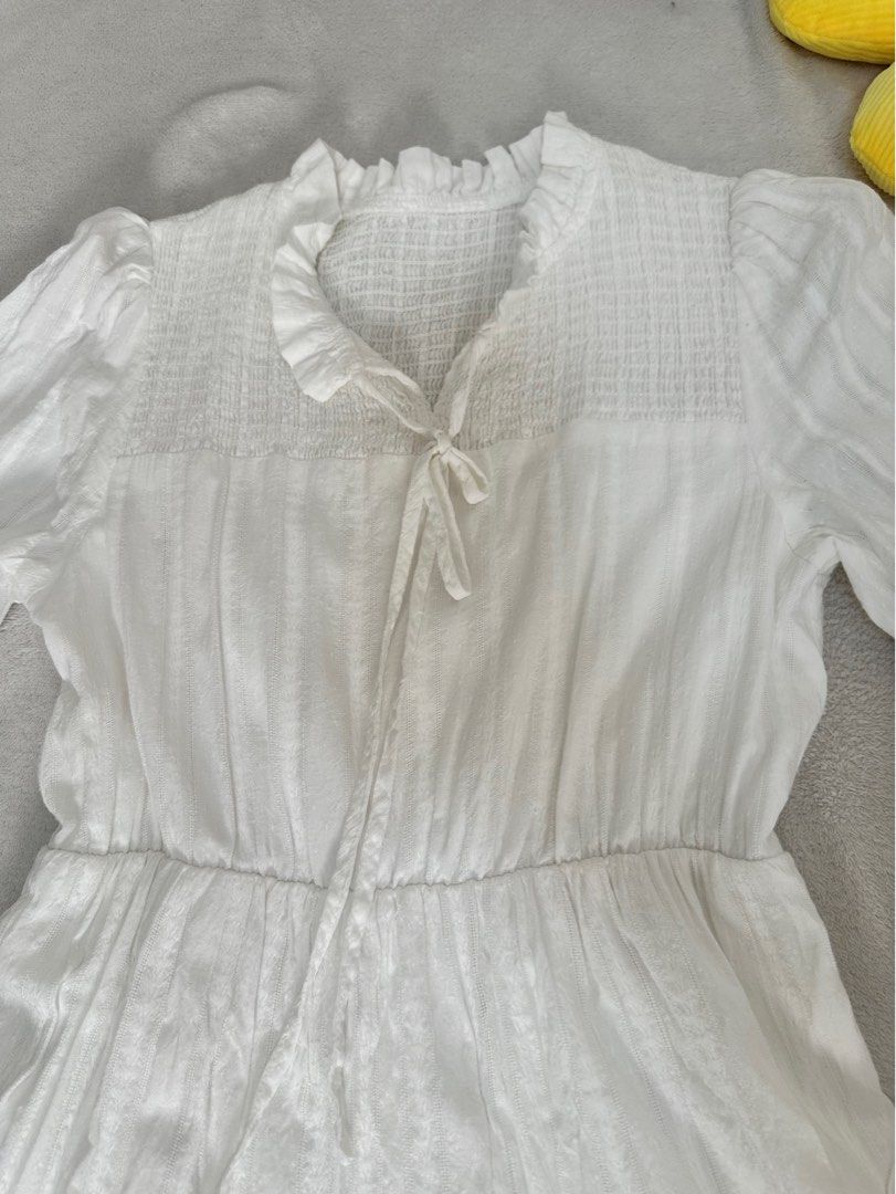 Vintage Soft Linen Dress white dress
