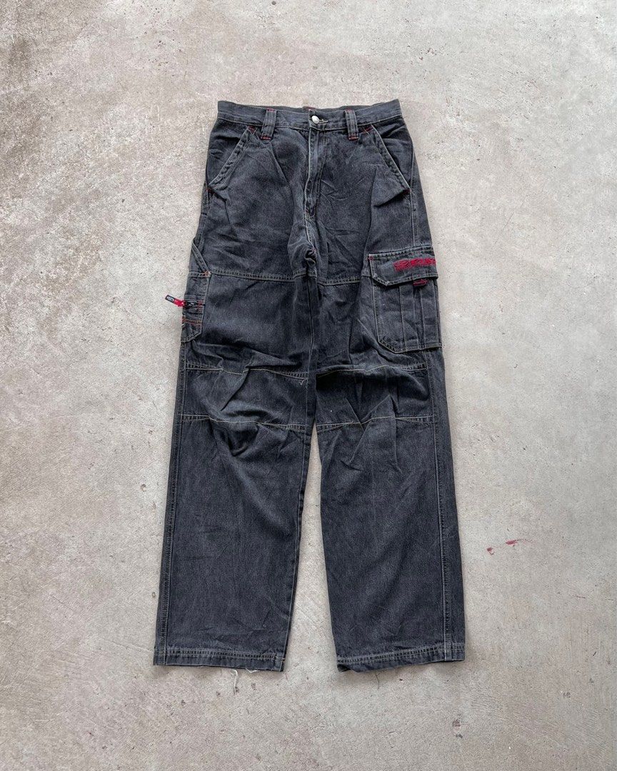 vintage w28 piko cargo pants jeans baggy (tags jnco skater