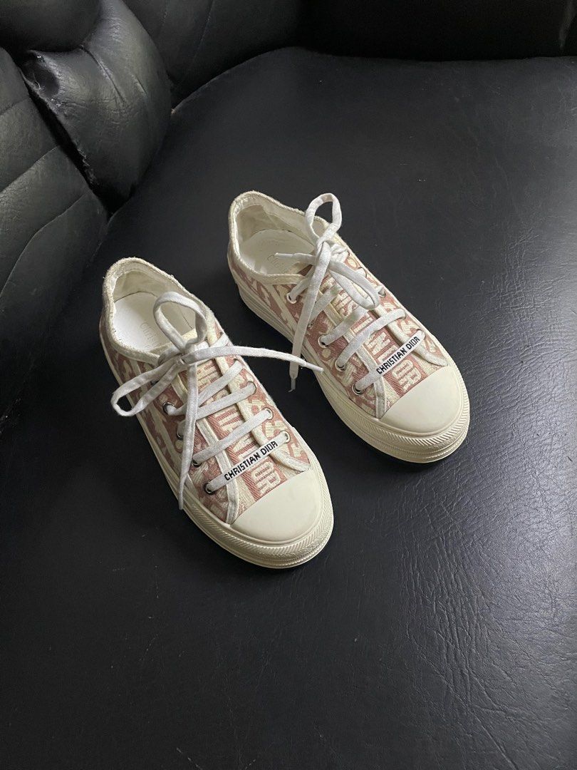 Walk 'n Dior Platforms (Pink Oblique) (Category: Sneakers & Footwear) located in Cavite. Submitted by dailyfitzph (Listing ID 1319389133, Image 3). Description: Size 7 (37 Euro) - Excellent Condition - Dior accessories and laces - Authenticity of this brand is based only on entrupy of my colleague. - Boxed delivery for safety of the sneaker. .