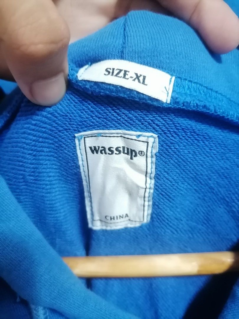 Wassup Hoodie (Category: Coats, Jackets and Outerwear) located in Cavite. Submitted by peter412 (Listing ID 1319420668, Image 2). Description: 26x28 Need wash only.