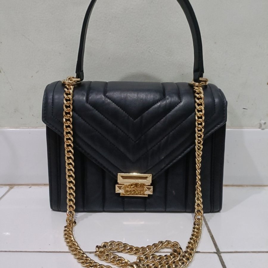 Whitney Large Quilted Leather Convertible Shoulder Bag, Barang