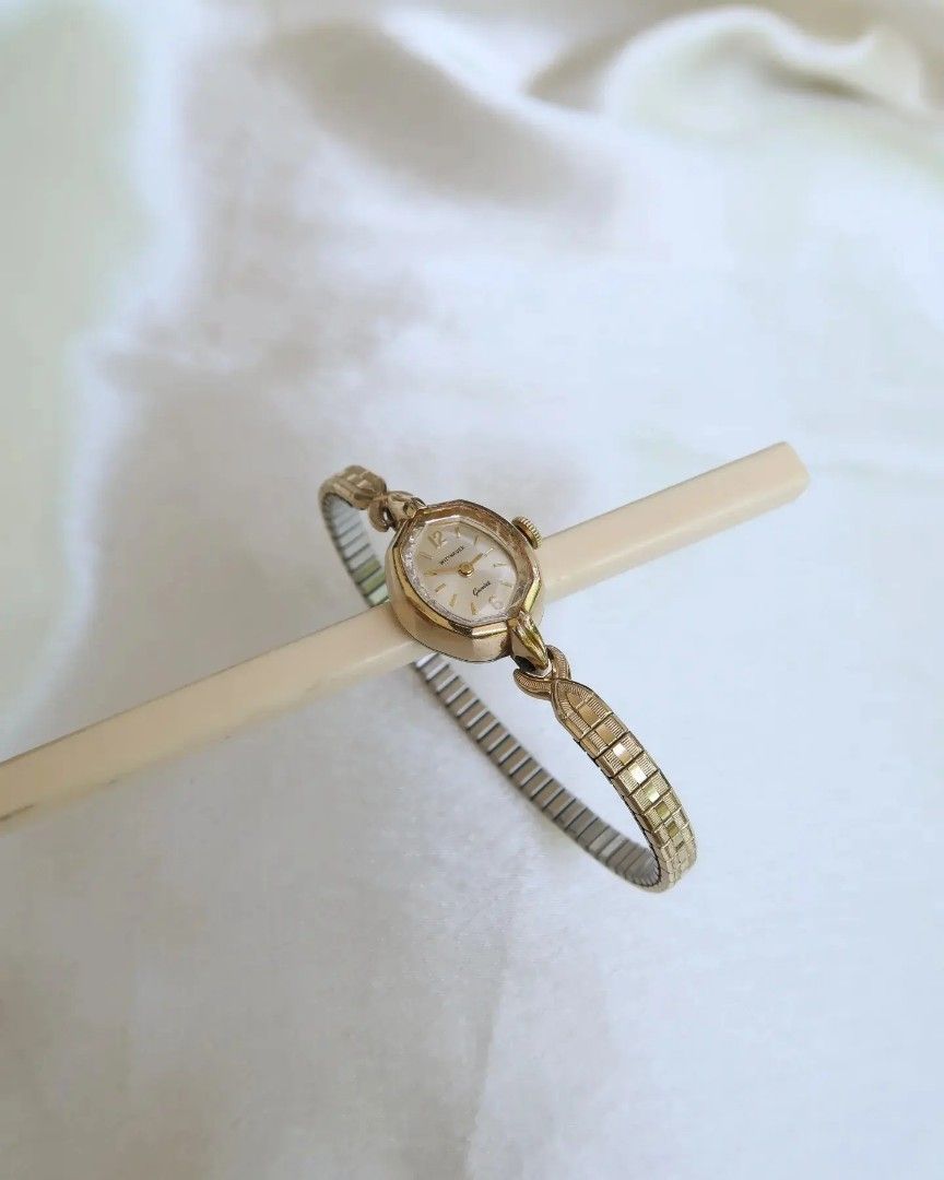 Wittnauer geneve 10k rgp bezel top