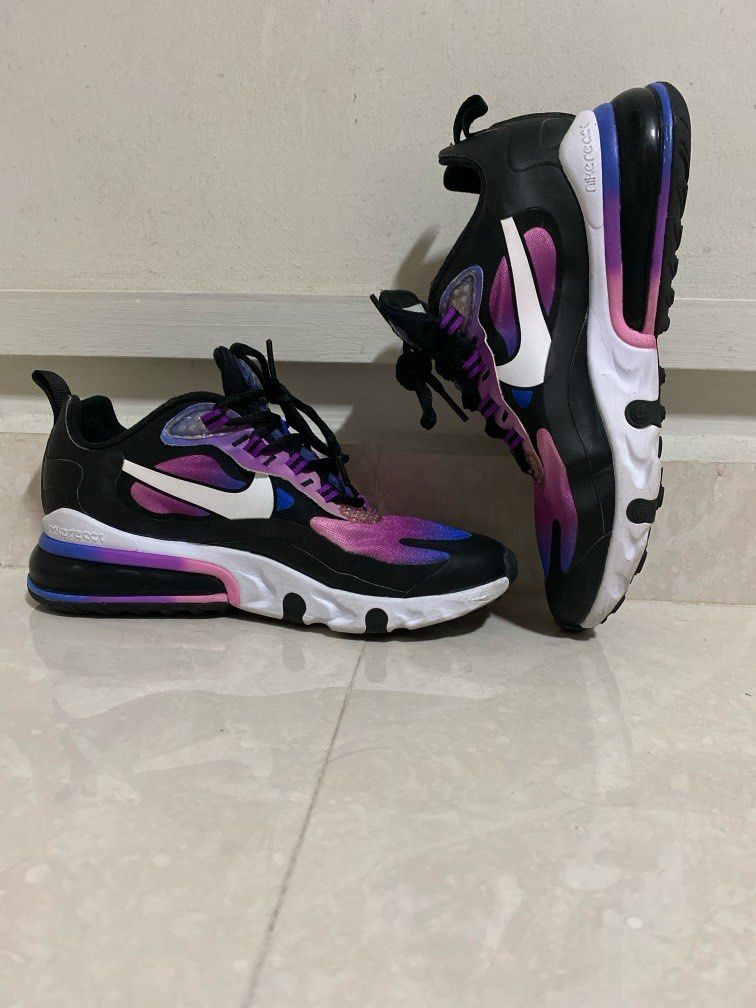 Women S Nike Airmax 270 React Se Purple Black Women s Fashion Footwear Sneakers on Carousell