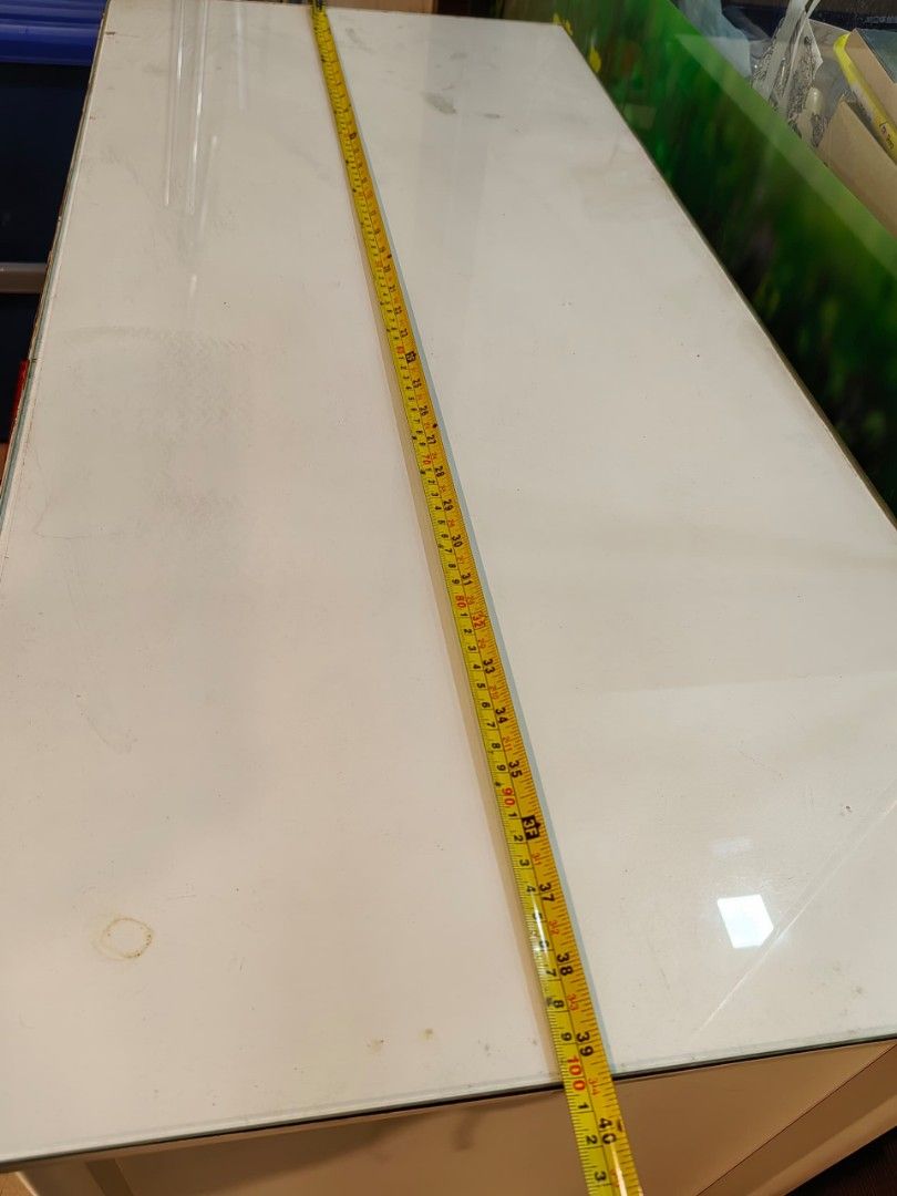 Wood Cabinets cream color with a layer of glass topping, Furniture ...