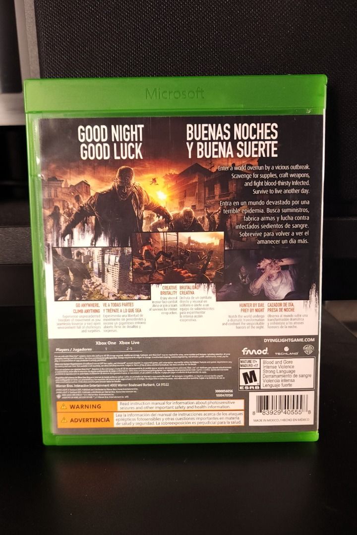 XBOX ONE DYING LIGHT (Category: Xbox) located in Las Pinas. Submitted by dbeansmusic (Listing ID 1319459948, Image 3). Description: FOR SALE ONLY. NO TRADES. XBOX ONE DYING LIGHT - SEE ACTUAL PHOTOS. Payment options: Bank Transfer/Gcash Las Pinas pickup / Shipping thru: Lalamove/LBC.