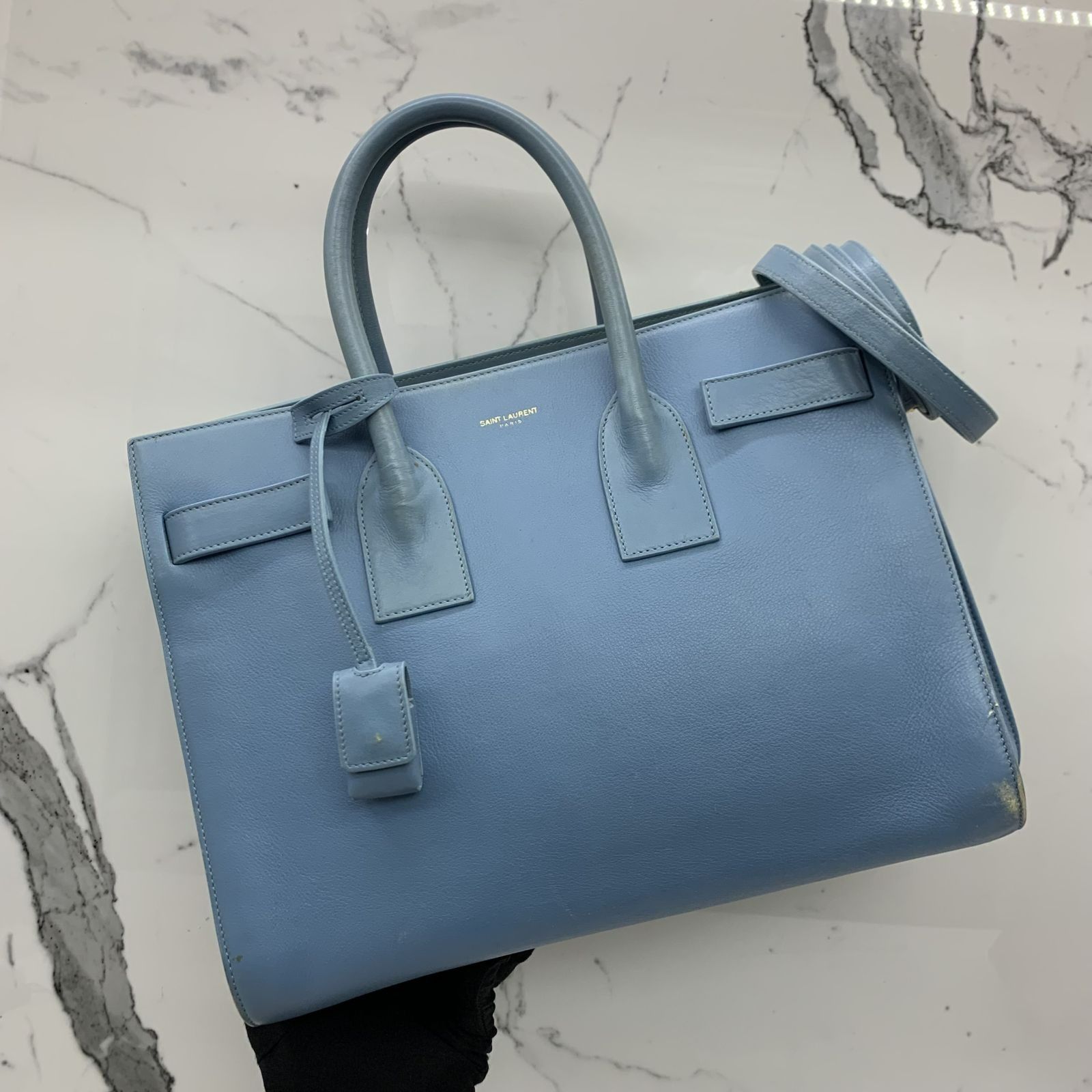 Ysl sac de jour blue on sale