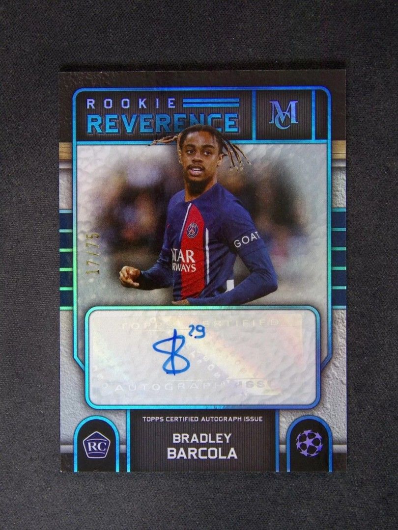 2024 住ま TOPPS UEFA JAPAN EDITION Bradley Barcola RC