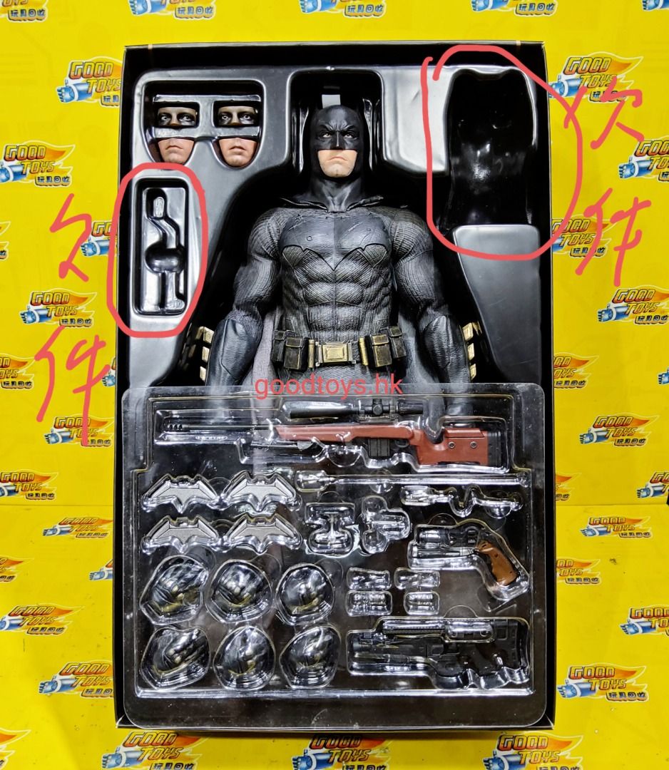 中古已開封 欠頭盔 欠件 HOTTOYS 1/6 12吋 DC BATMAN V SUPERMAN DAWN OF JUSTICE ...