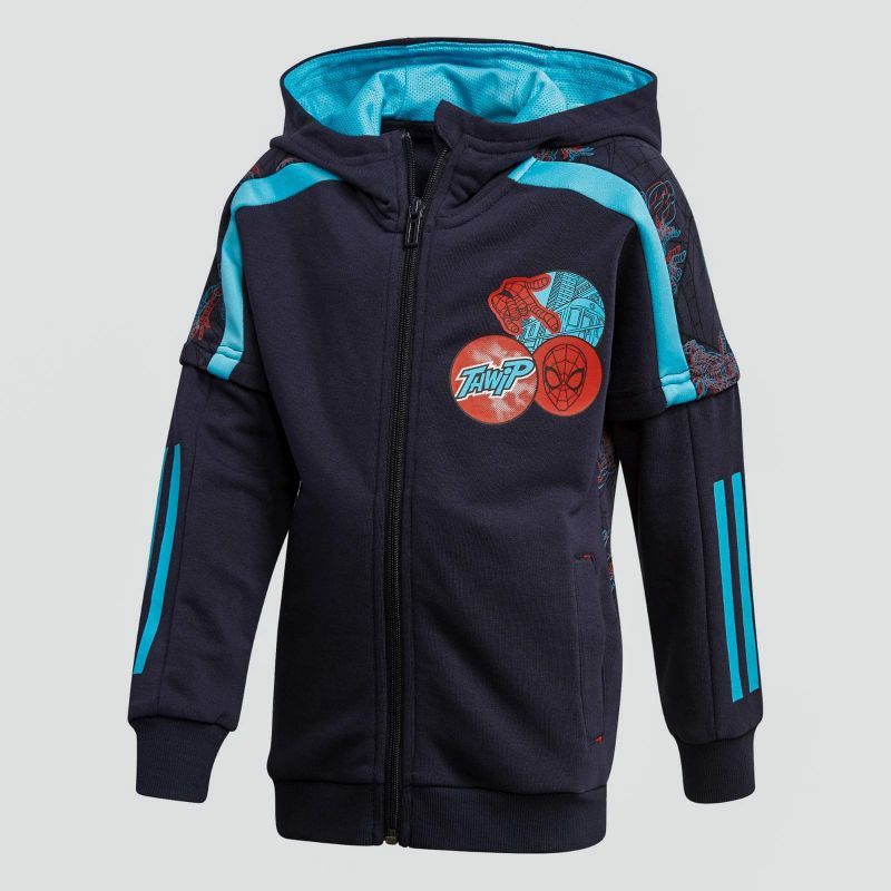 ADIDAS KIDS Spiderman Hoodie Blue Babies Kids Babies Kids Fashion on Carousell