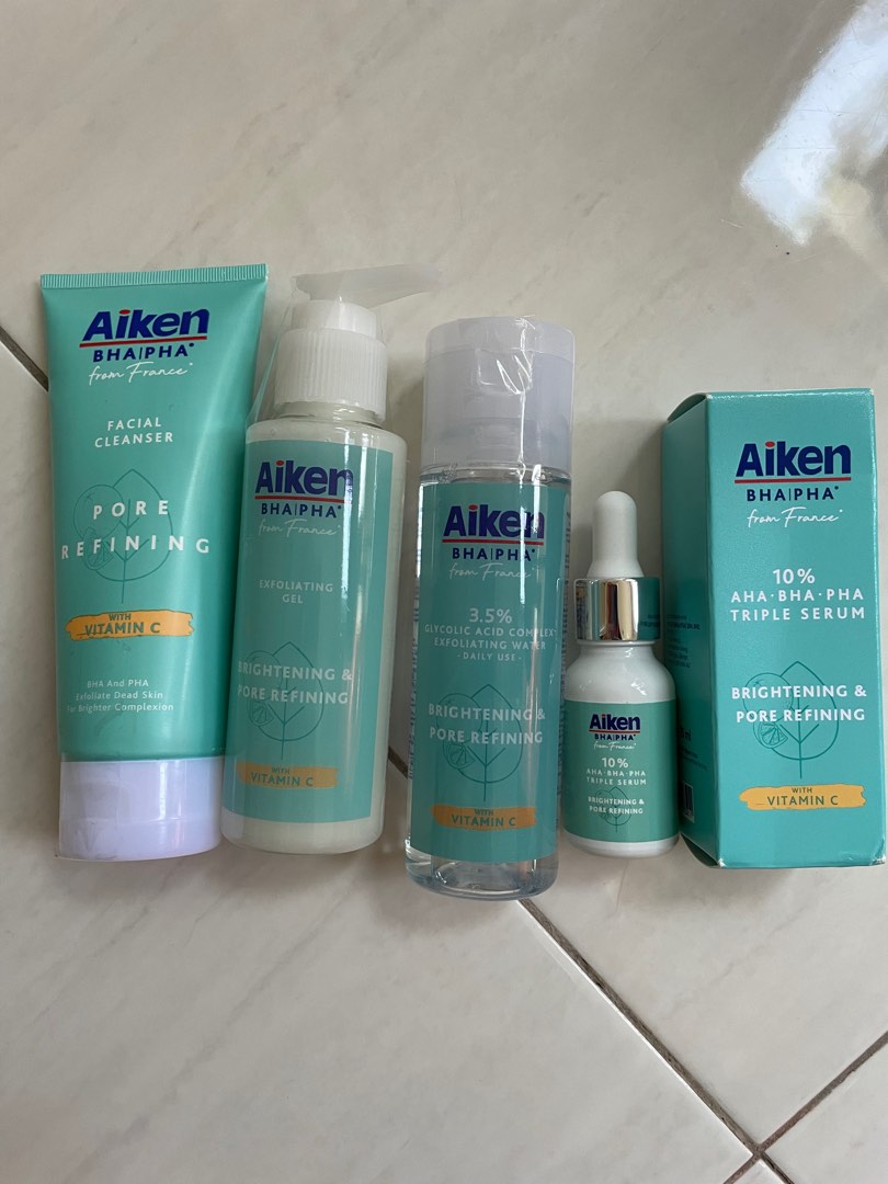 Aiken Reduces Whitehead and Blackheads BHA PHA full set, Beauty ...