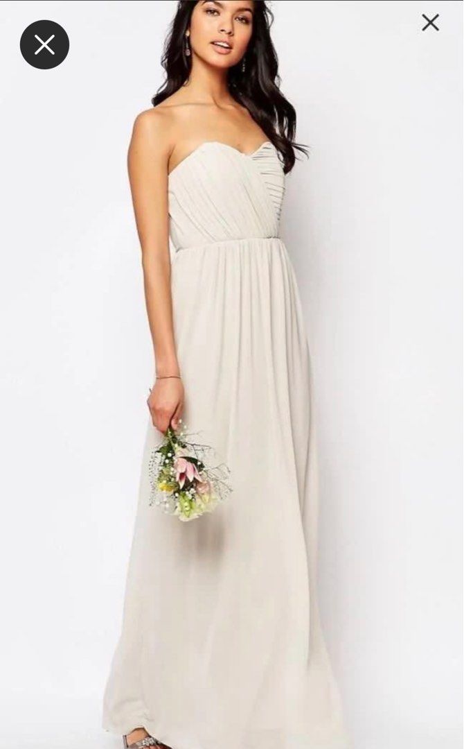 ASOS TFNC cream maxi Bridesmaid / bridal / ROM Dress, Women's Fashion, Dresses & Sets, Dresses on Carousell ASOS TFNC cream maxi Bridesmaid / bridal / ROM Dress, Women's Fashion, Dresses & Sets, Dresses on Carousell
