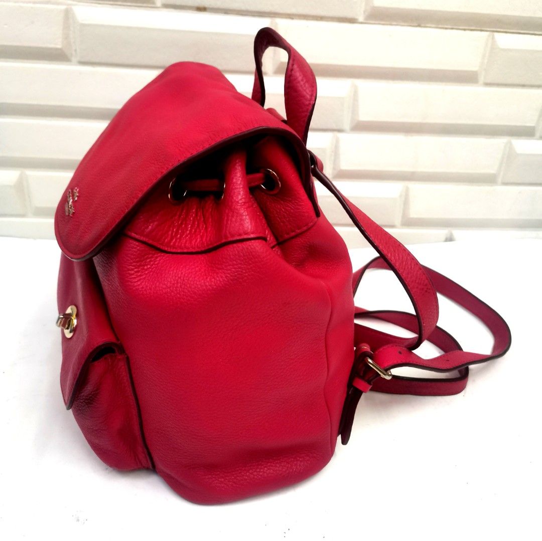 Coach red mini backpack online
