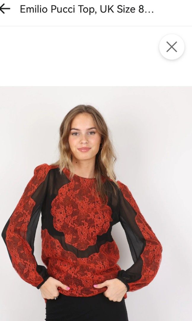 Authentic Emilio Pucci lace & silk dress (Category: Luxury Apparel) located in Donsol. Submitted by saksthriftavenuebyluckymaria8 (Listing ID 1319659675, Image 1). Description: very expensive size 38 fits M chest 19-20 length 35in armhole 8in shoulder 15in waist 20in hips 21-23in made in Italy excellent no holes no.snags.