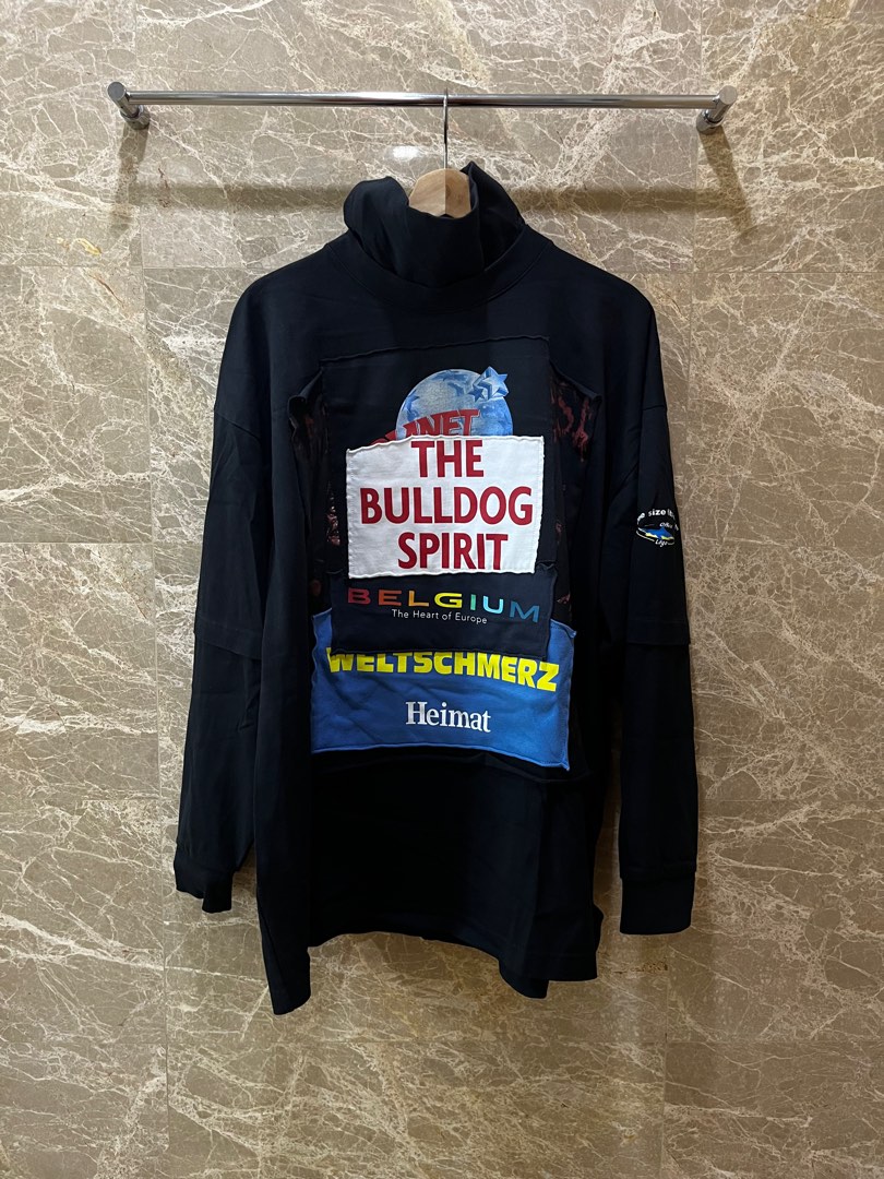 Vetements patchwork hoodie on sale
