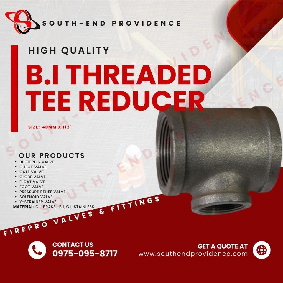 BI THREADED TEE REDUCER 40MM X 1/2