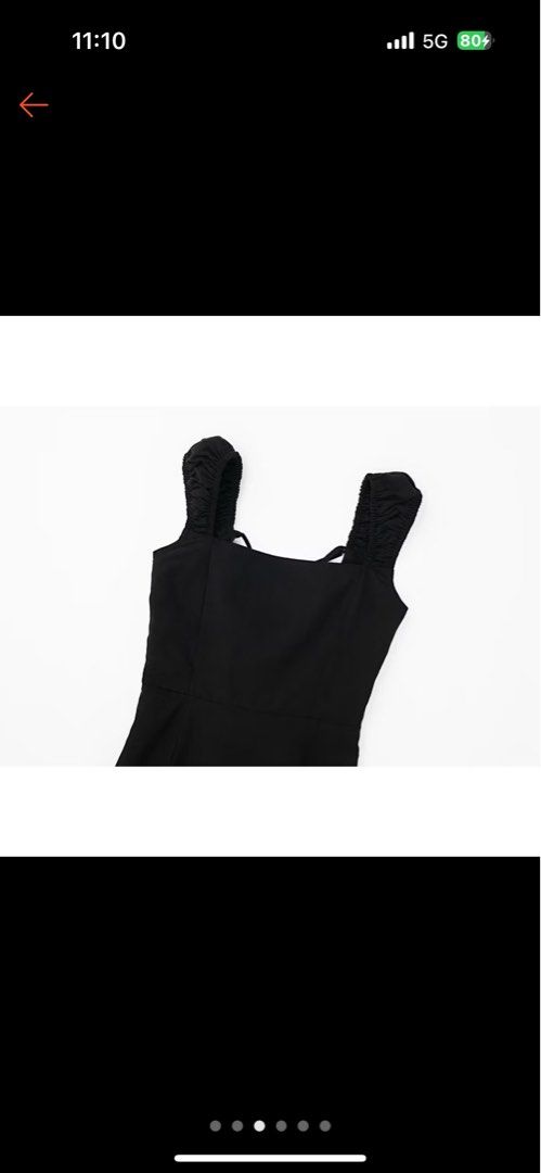 Black linen maxi dress (Category: Dresses) located in Pasig City. Submitted by roandeclutter (Listing ID 1319673579, Image 2). Description: Size: S: Bust=86cm; Length=127cm; Waist=74cm; Never worn, just tried on. Still with tag. Zara d u p e from orange app .