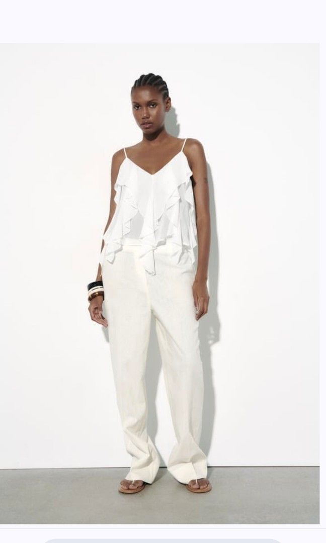 Zara spaghetti strap top top