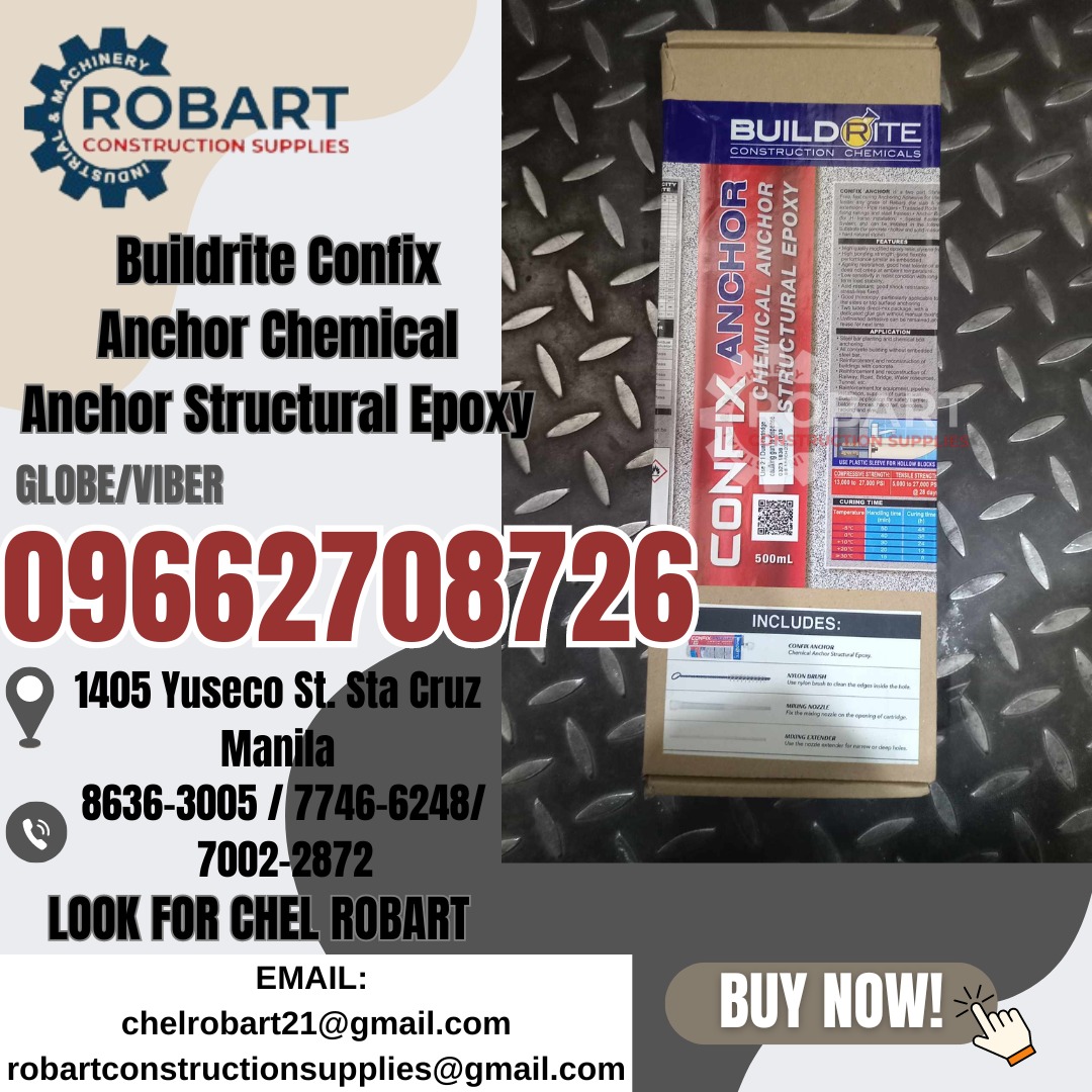 BUILD CONFIX ANCHOR CHEMICAL ANCHOR STRUCTURAL EPOXY, Commercial ...