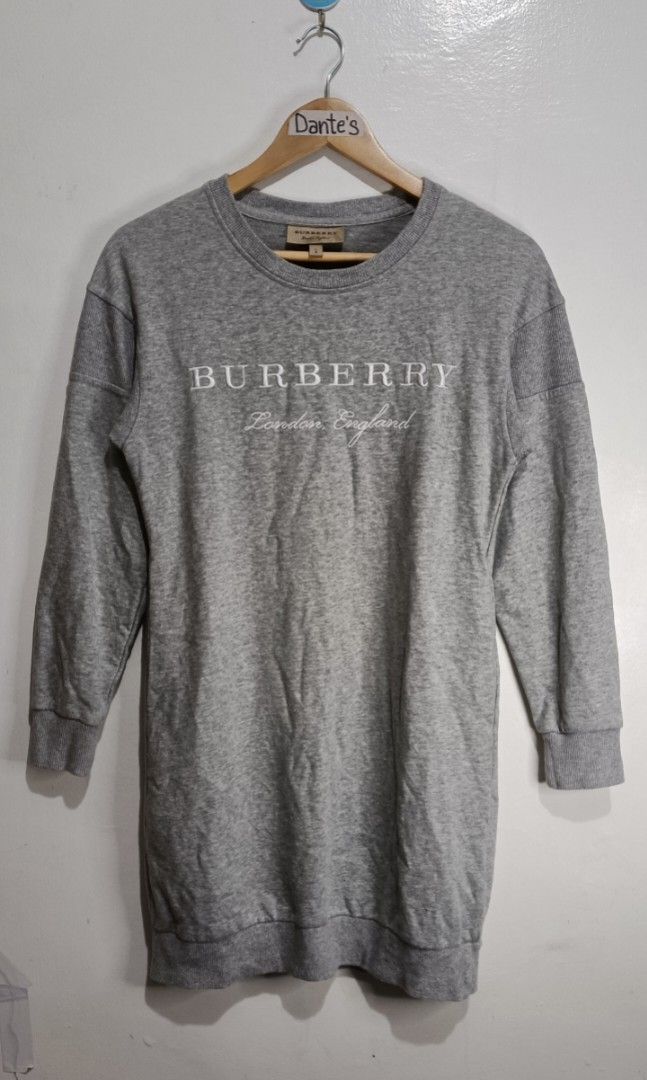 BURBERRY Sweatshirt Dress Women s Fashion Dresses Sets Dresses on Carousell