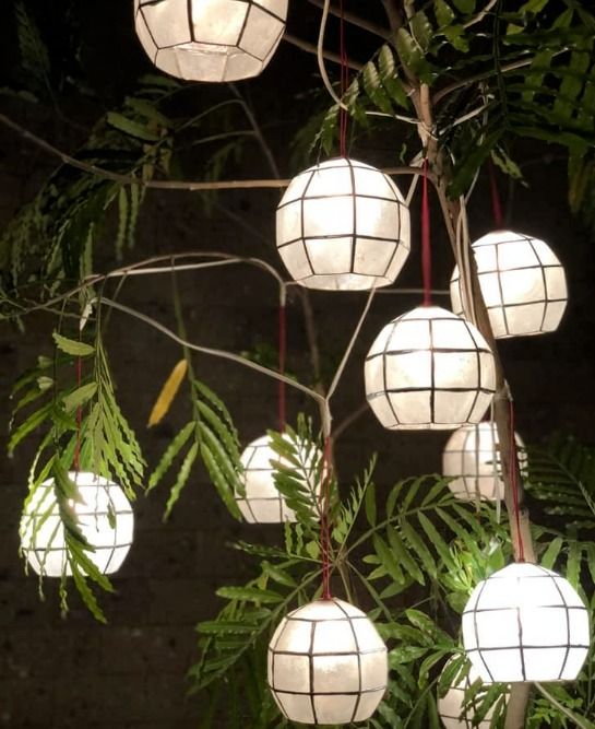 Capiz Balls and Lanterns (Category: Lighting) located in Manila. Submitted by glenndy_07 (Listing ID 1319539927, Image 2). Description: Capiz Balls and Lanterns SRP : ​4 inch diameter : P 1,750 10 pcs 6 inch diameter : P 1,950 10 pcs 8 inch diameter : P 2,400 10 pcs 10 inch diameter : P 3750 10 pcs Includes wires and peanut light bulbs Available in 110 volts and 220 volts Colors : Green , yellow , pink , violet , blue , white.