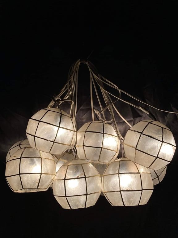 Capiz Balls and Lanterns (Category: Lighting) located in Manila. Submitted by glenndy_07 (Listing ID 1319539927, Image 1). Description: Capiz Balls and Lanterns SRP : ​4 inch diameter : P 1,750 10 pcs 6 inch diameter : P 1,950 10 pcs 8 inch diameter : P 2,400 10 pcs 10 inch diameter : P 3750 10 pcs Includes wires and peanut light bulbs Available in 110 volts and 220 volts Colors : Green , yellow , pink , violet , blue , white.