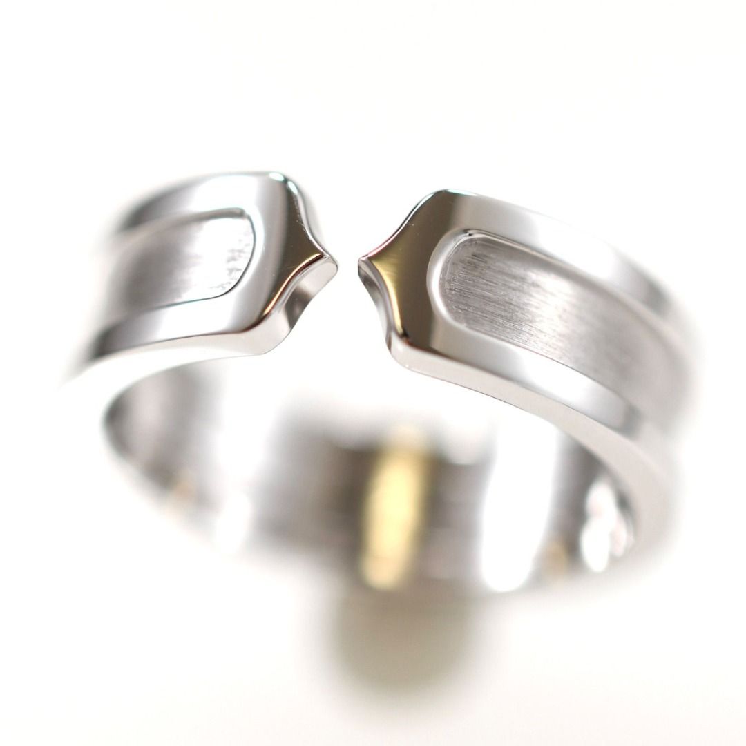 Cartier C2 Ring K18WG White Gold SIZE 59 Ring Size 19 AU750 Men s Fashion Watches Accessories Jewelry on Carousell