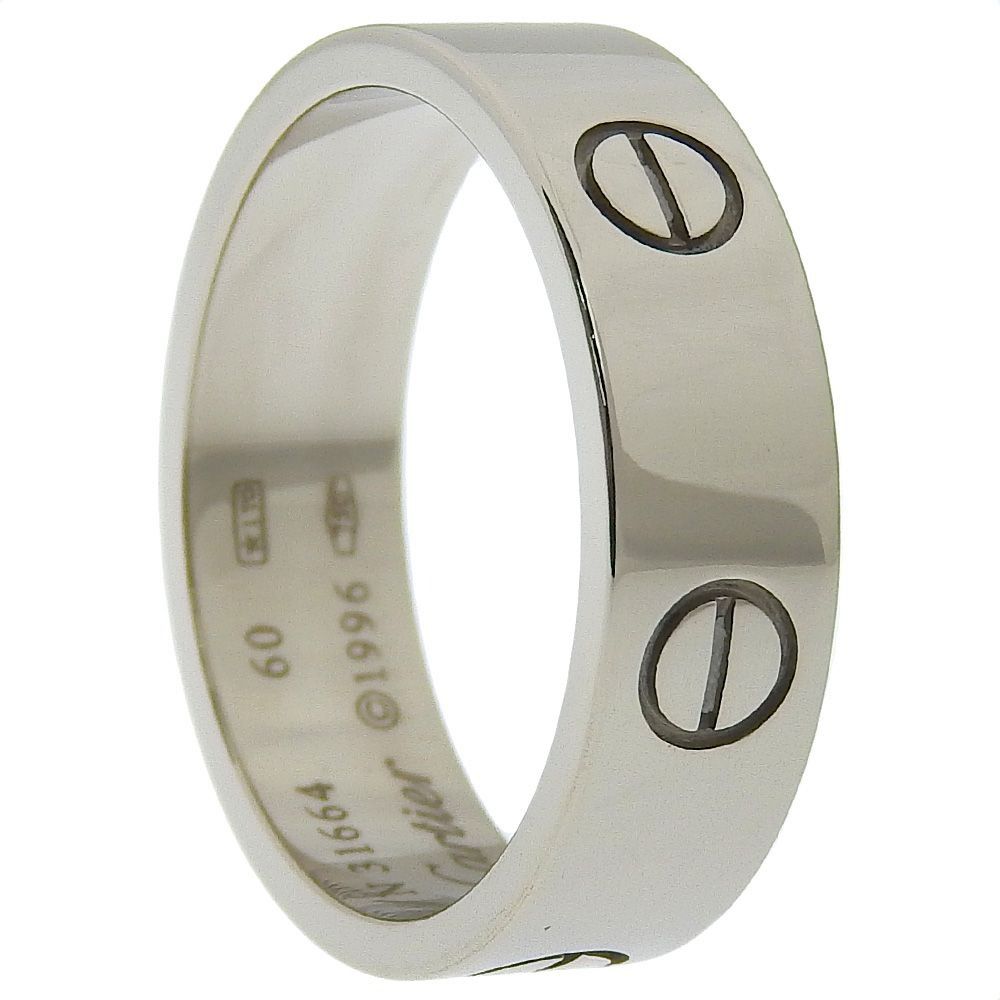 Cartier Love Ring K18 White Gold Size 19 N31664 Men s 9.2g Ring Men s Fashion Watches Accessories Jewelry on Carousell