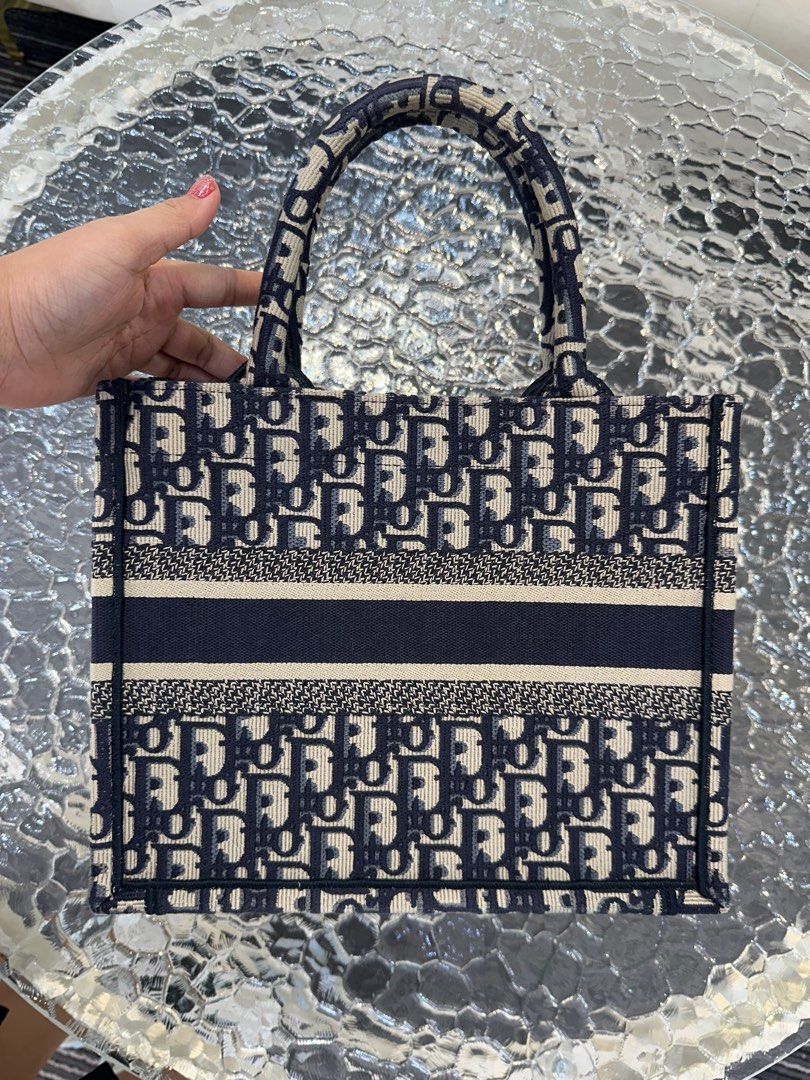 CHRISTIAN DIOR Book Tote Oblique Fabric Small Luxury Bags Wallets on Carousell