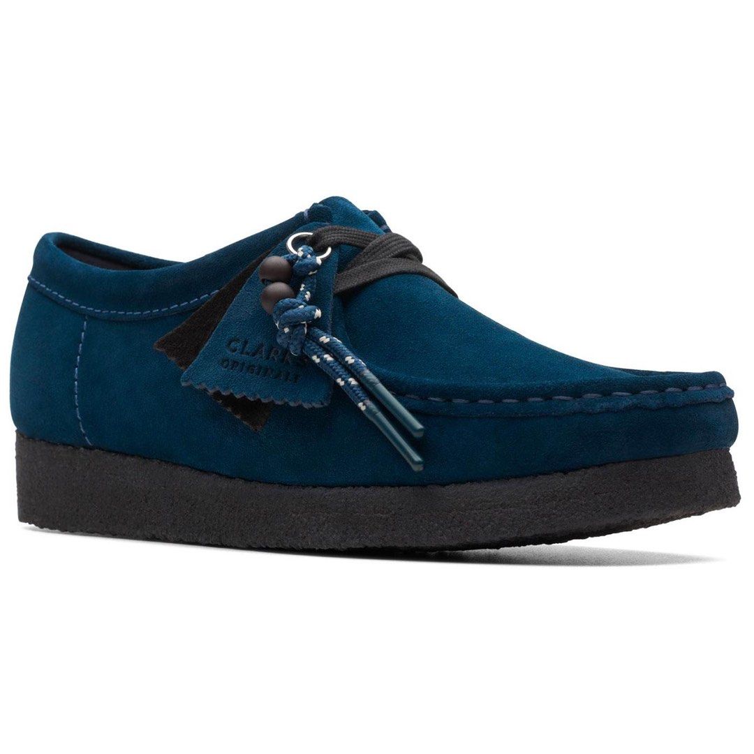 Clarks Wallabees Women s Deep Blue UK5.5 EU39 from UK Women s Fashion Footwear Loafers on Carousell