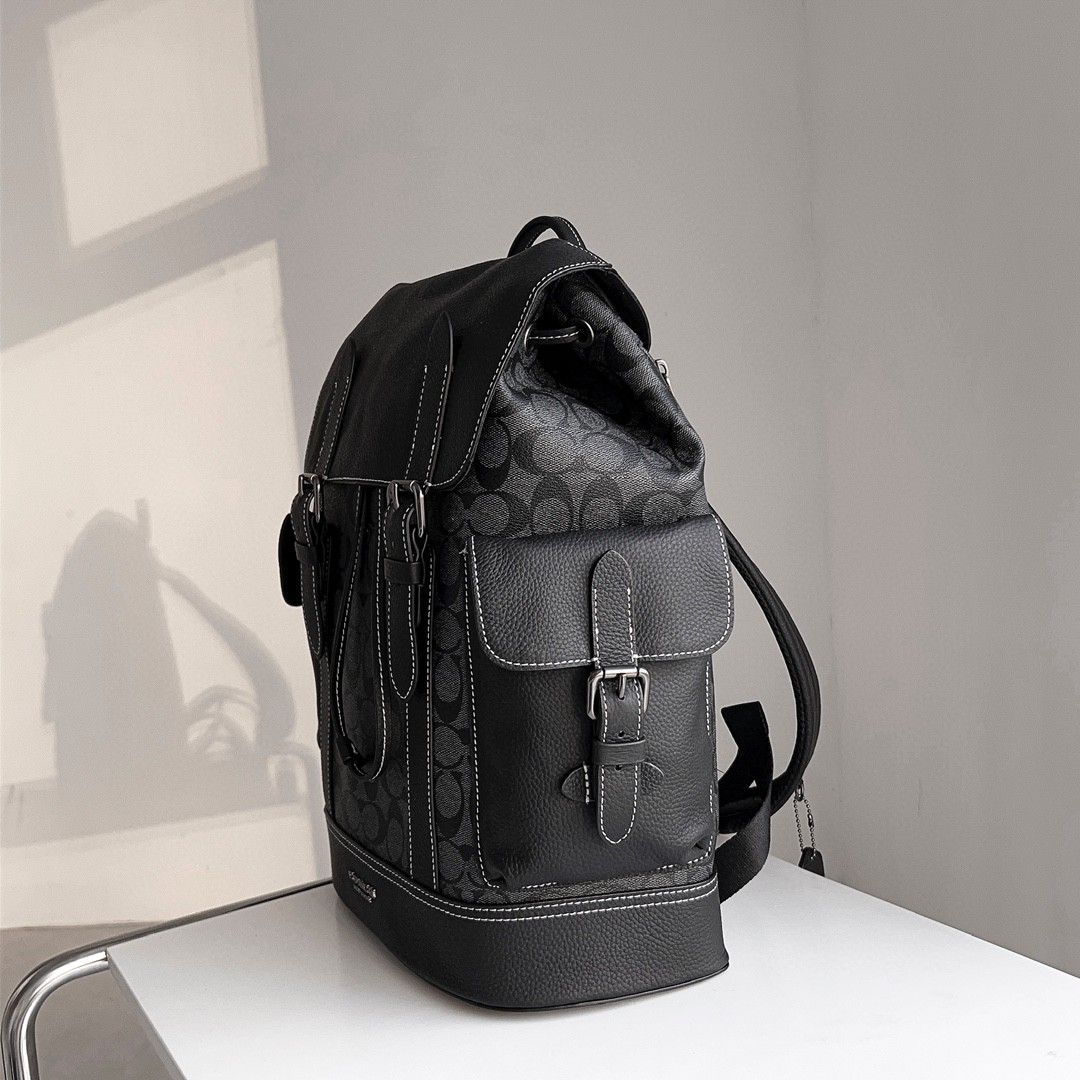 coach backpack singapore price West In Signature Canvas With Varsity Stripe Grey/Ochre TABBY BACKPACK WITH PILLOW QUILTING