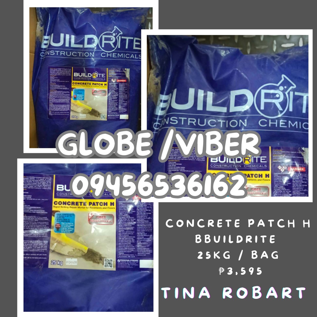 Concrete Patch H Buildrite 25kg, Commercial & Industrial, Construction ...