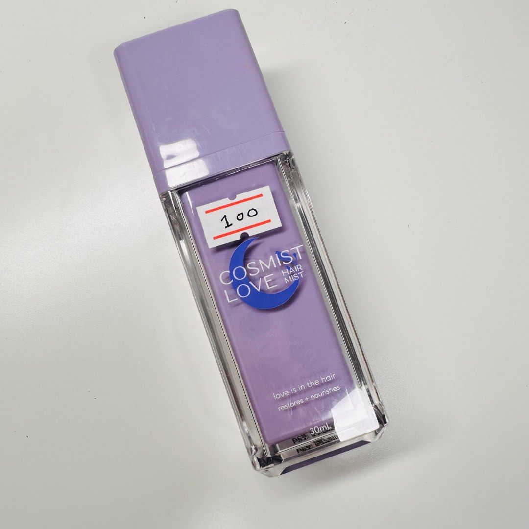 Cosmist Love Hair Mist (Category: Hair) located in Muntinlupa City. Submitted by elee_dr (Listing ID 1319614149, Image 1). Description: Parang di nagamit :) .