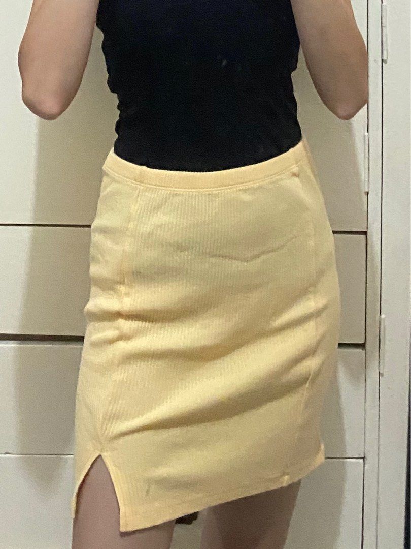 Gold skirt cotton on cheap