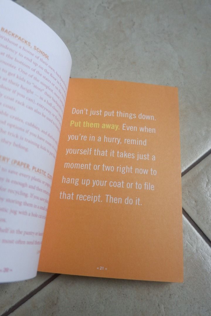 [Decluttering Book] [Self-help] The One-Minute Organizer - A to Z ...