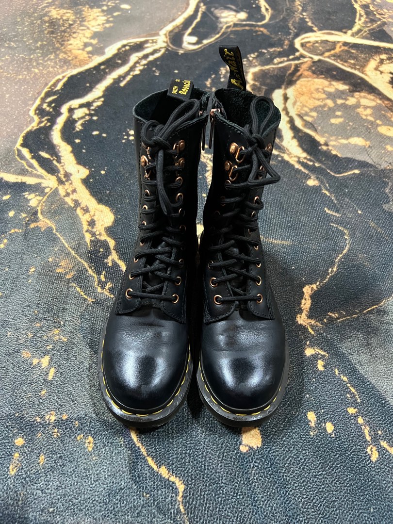 DR MARTENS HARDWARE ROSE GOLD 4UK Women s Fashion Footwear Boots on Carousell