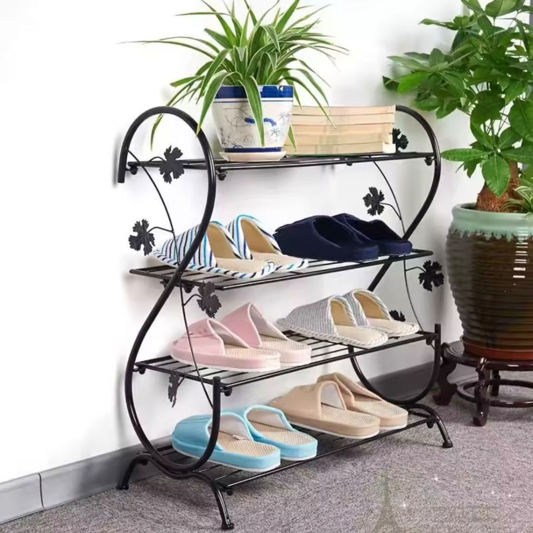 Outdoor metal shoe rack 2025