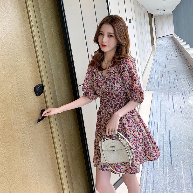Floral Summer Retro Vintage Dress Women s Fashion Dresses Sets Dresses on Carousell