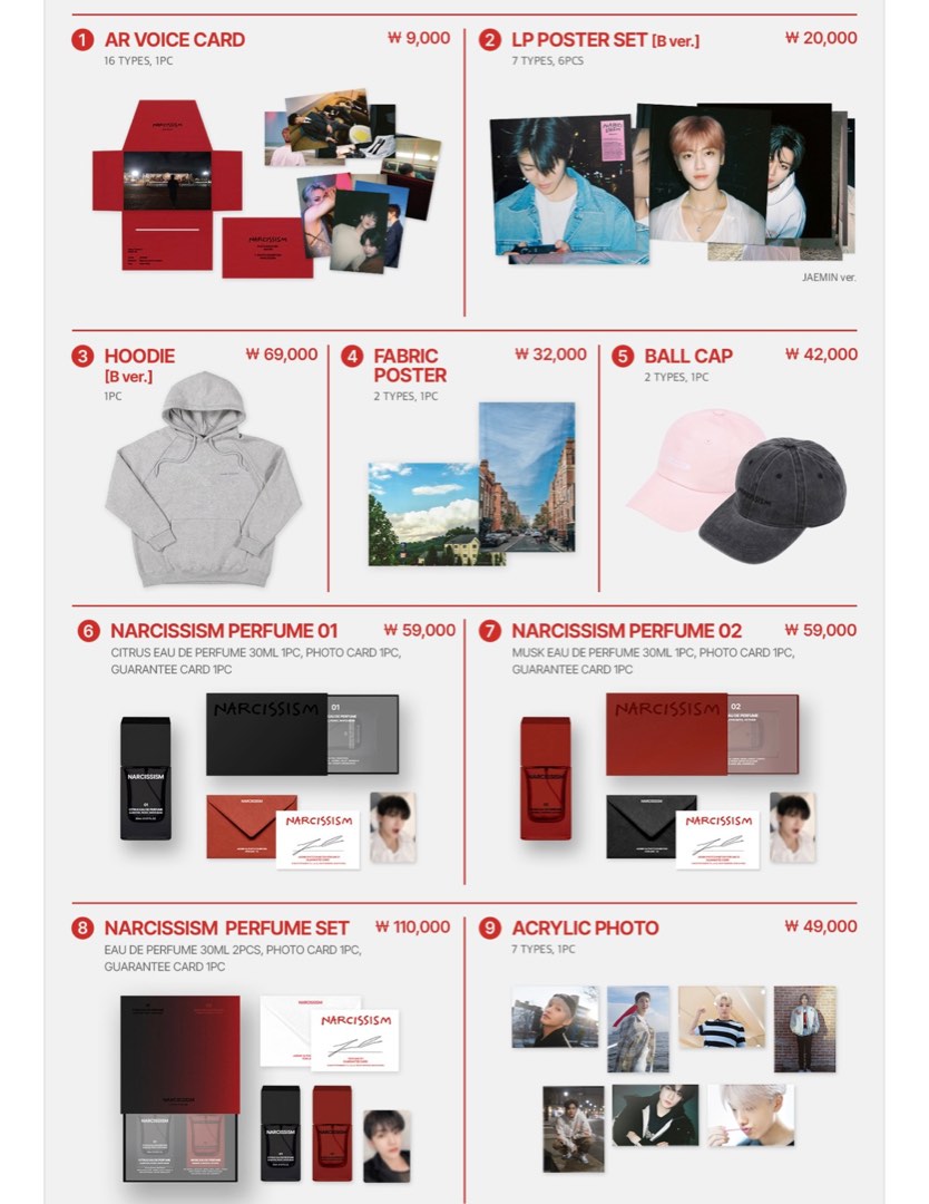 JAEMIN】 - (PERFUME SET) [2nd] NARCISSISM : JAEMIN 1st PHOTO
