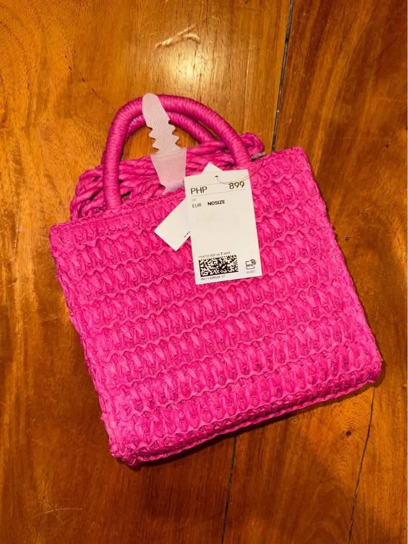 H M Tropical Beach Pink Bag Women s Fashion Bags Wallets Cross body Bags on Carousell