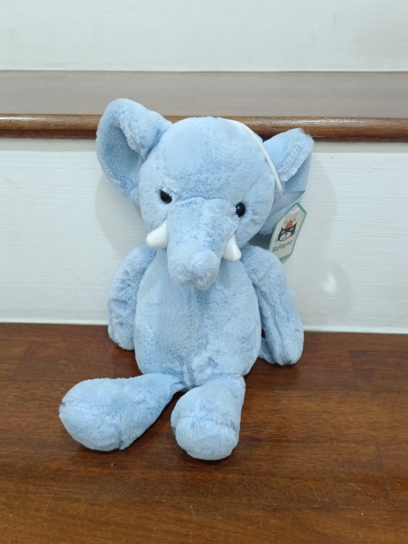 18 CM Jellycat light blue elephant Toothy Fox Stuffed plush toys set Hobbies Toys Toys Games on Carousell