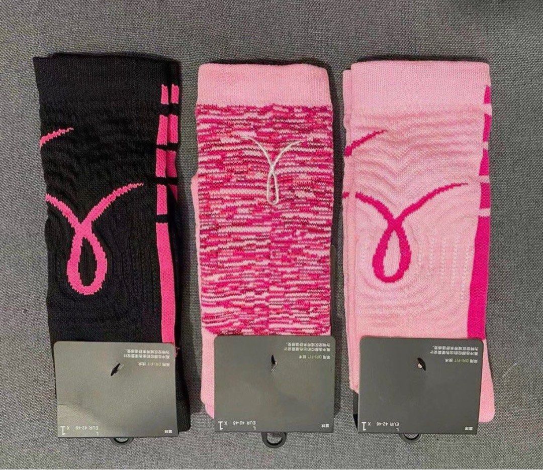 pink nike basketball socks