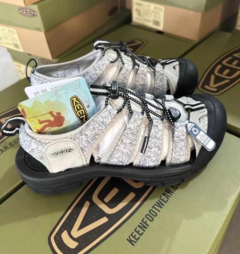 keen summer outdoor sandals beach toe shoes white