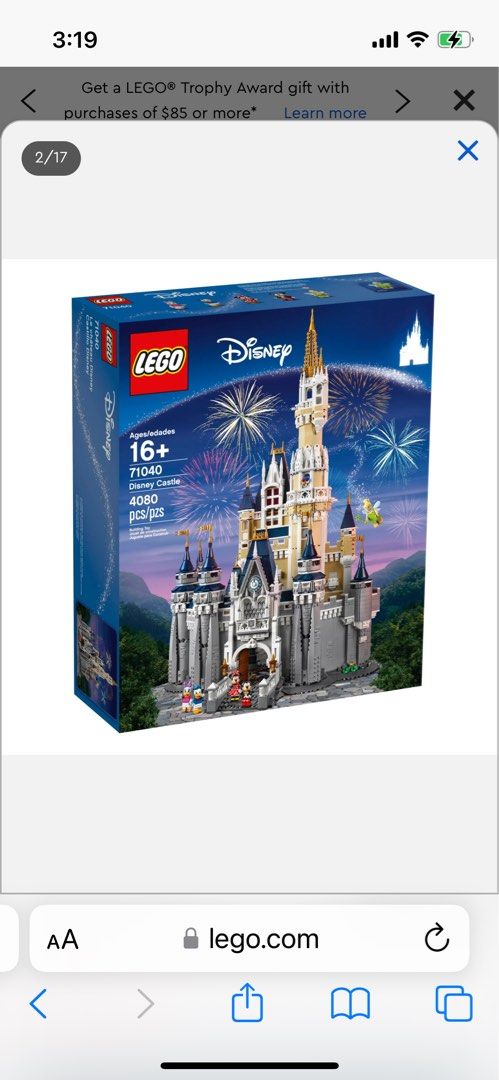 LEGO 71040 The Disney Castle Discontinued Hobbies Toys Toys Games on Carousell
