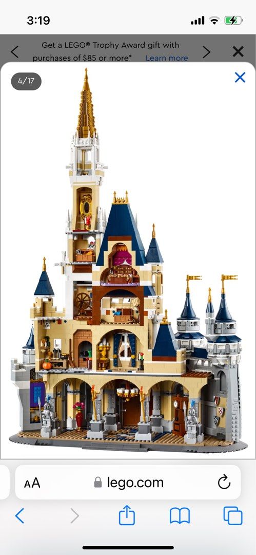 Lego disney castle back shop