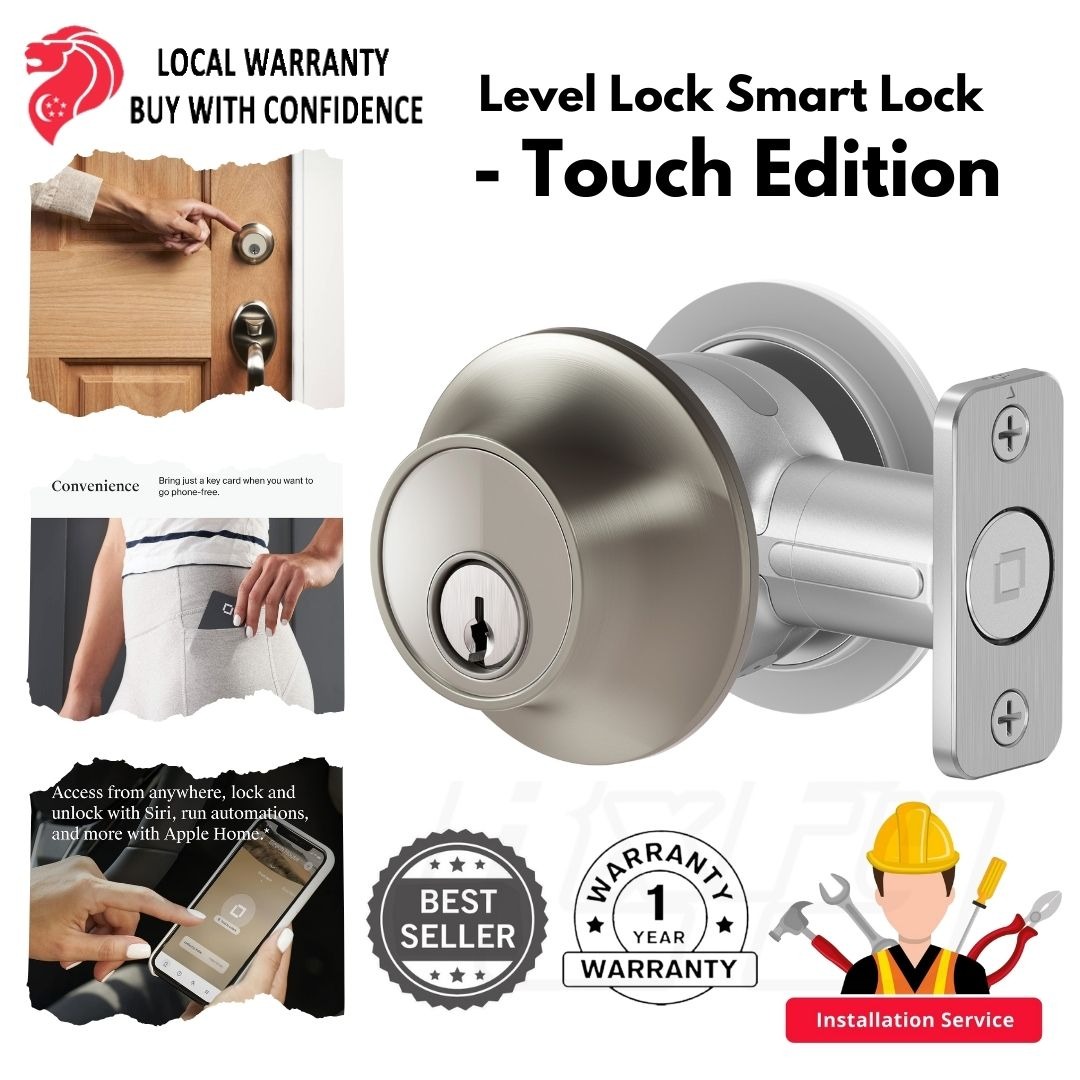 Level Lock Smart Lock - Touch Edition, Keyless Entry Using Touch, a Key ...