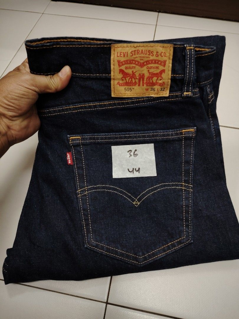 Levis 505 Stretch W36 L32 Men s Fashion Bottoms Jeans on Carousell