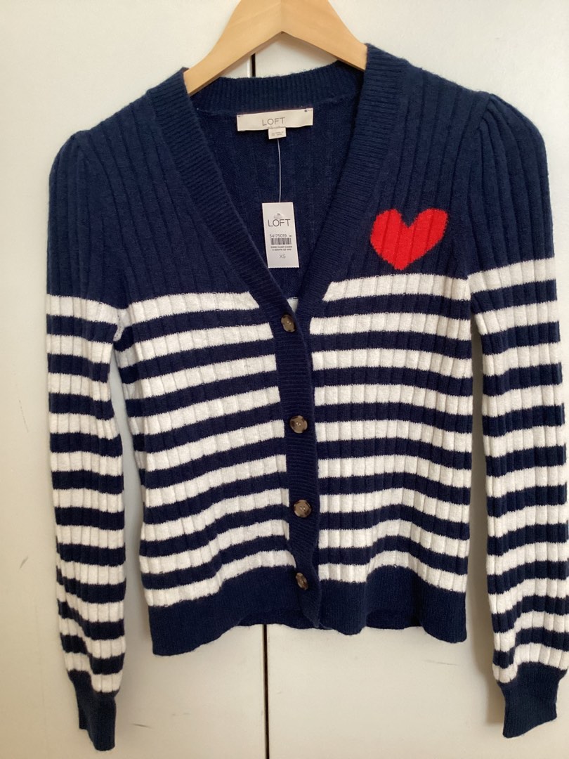 Loft navy cardigan online